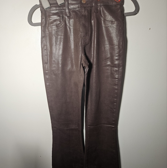 L'AGENCE Shimmering Dark Brown Jeans